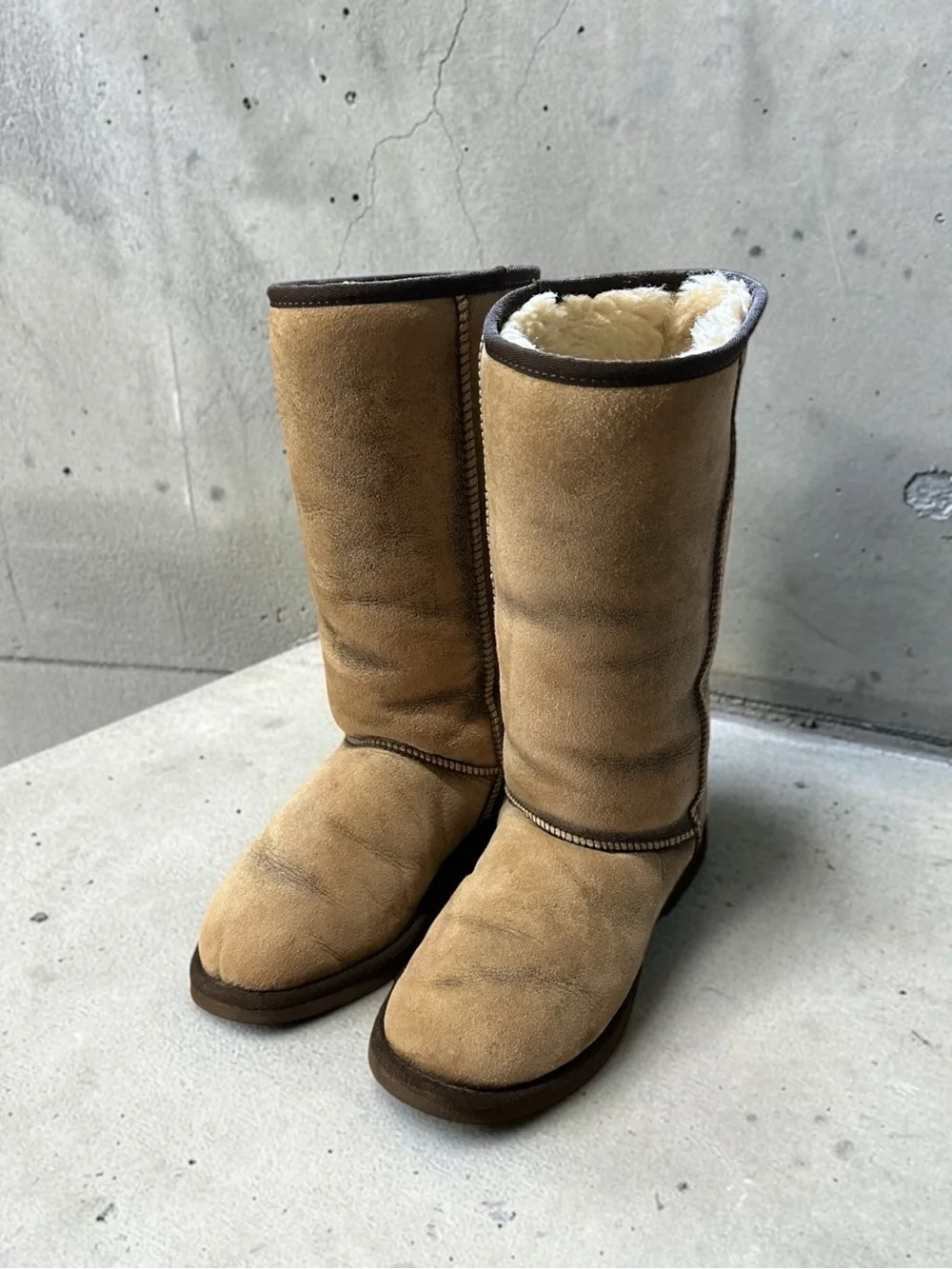 UGG Tall Bomber - Finish Intentional Distressed Design Women’s Size 9